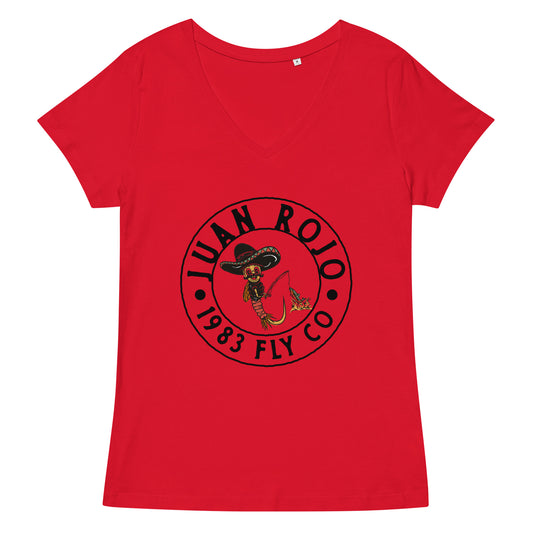 The Rojo Women’s fitted v-neck t-shirt